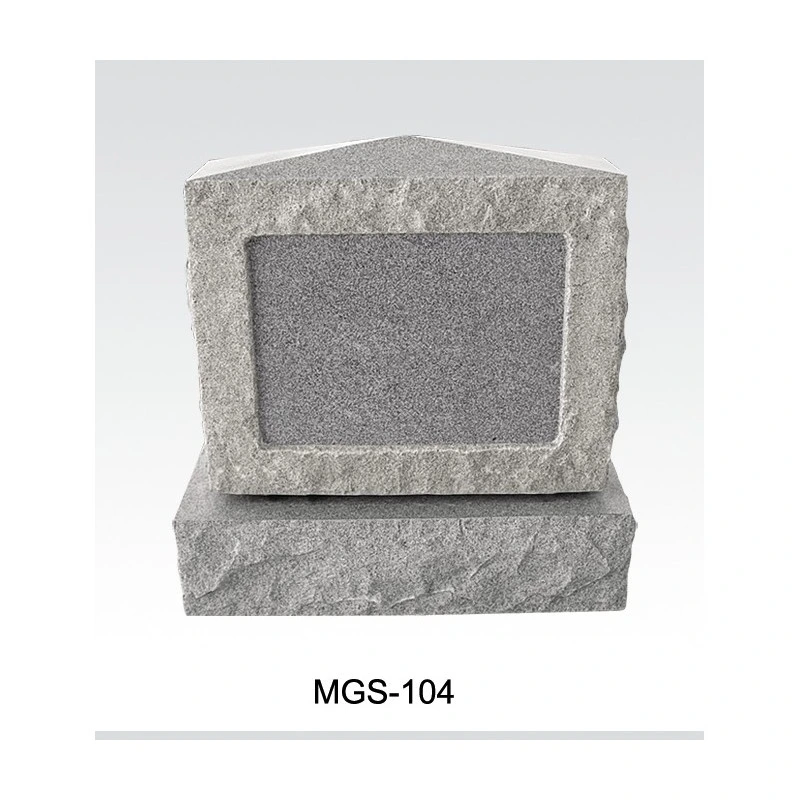 Natural Stone Gray Granite Customized Monument Gravestone Headstone Tombstone