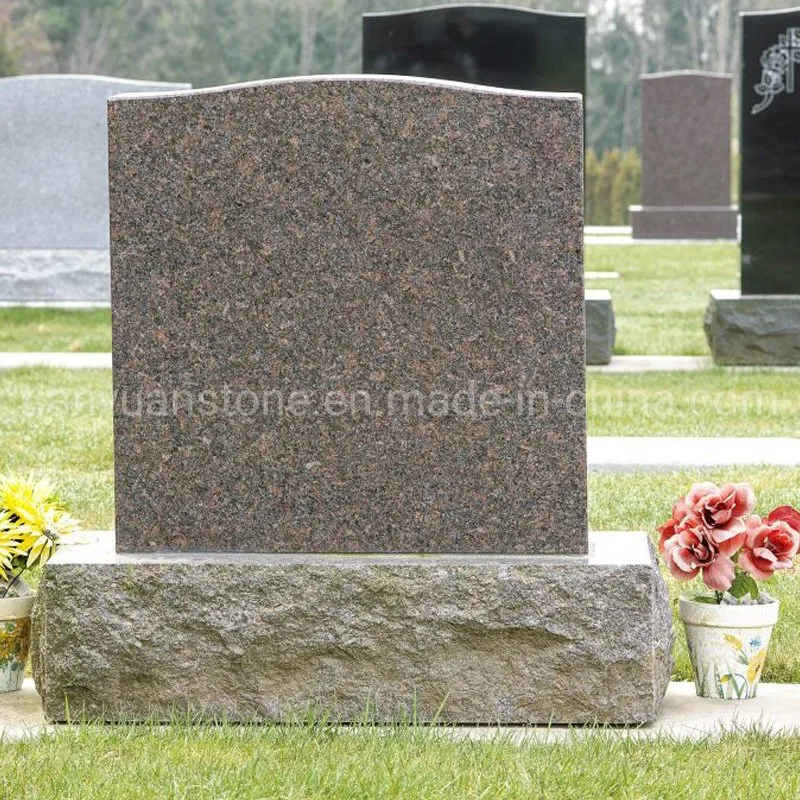 Customize Shanxi Black/G603/G664/G623 Granite Stone Europe Monuments Tombstone